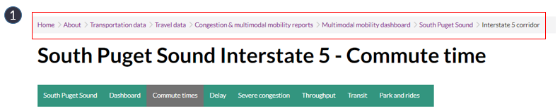 Breadcrumb navigation image