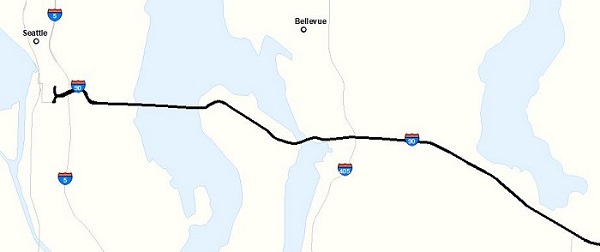 Interstate 90 map image Interstate 90 map image