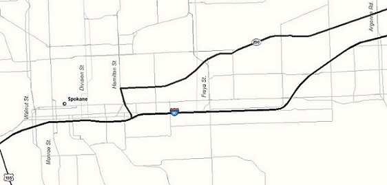 Interstate 90 map image Interstate 90 map image