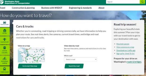 The new, user-first, mobile-friendly WSDOT website