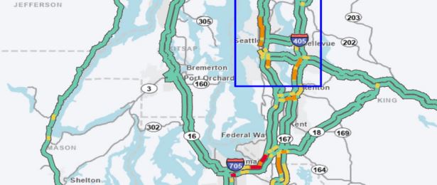 The enhanced color palette on the new website provides increased accessibility on its traffic flow map