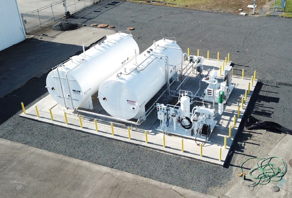 City of Chehalis, Chehalis Municipal Airport. New fueling facility partially funded with a $750,000 CARB Loan in 2021.
