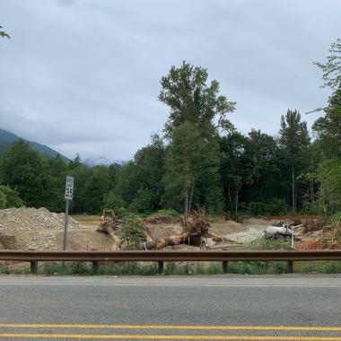 SR 20 Olson Creek fish passage project, milepost 105