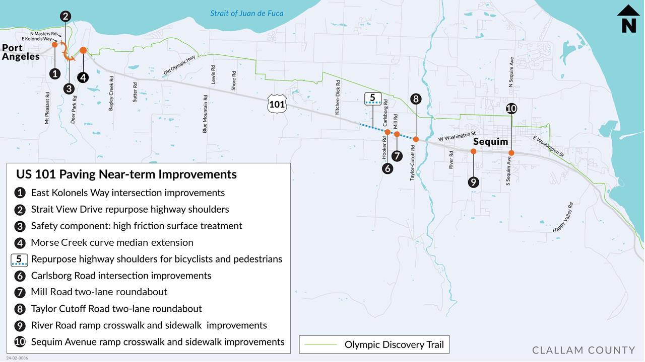 US 101 Paving Pre-design Study - Near-term improvements