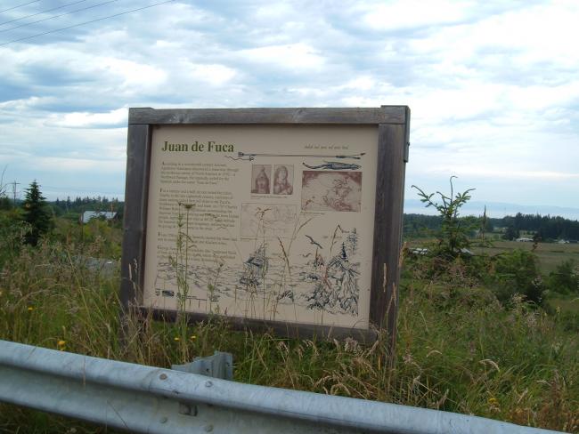 Juan DeFuca sign