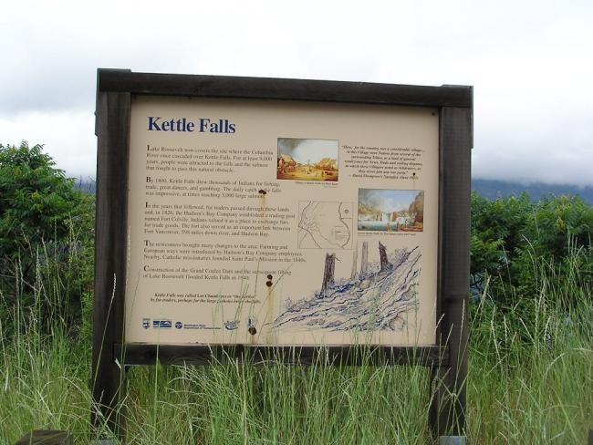 Kettle Falls marker