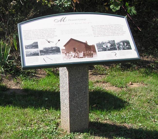 Mount Pleasant Grange marker