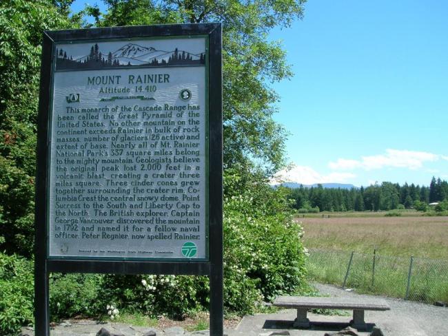 Mount Rainier marker