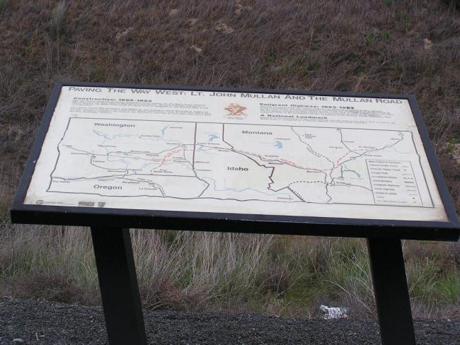 Mullan Road marker