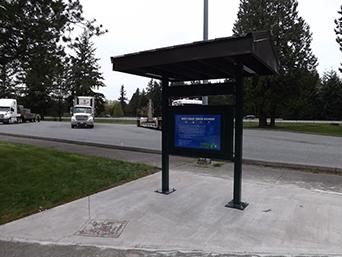 Photo of Custer safety rest area on southbound I-5 Photo of Custer safety rest area on southbound I-5